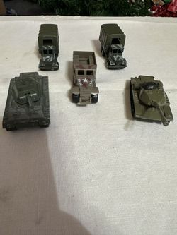 5 Die-Cast Tanks & Military Trucks