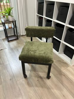 Vintage Sewing Chair / Storage Chair – Reupholstered