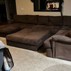 Large Sectional With Ottoman