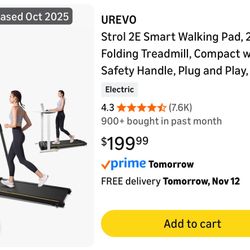 UREVO Strol 2E walking pad NEW IN BOX