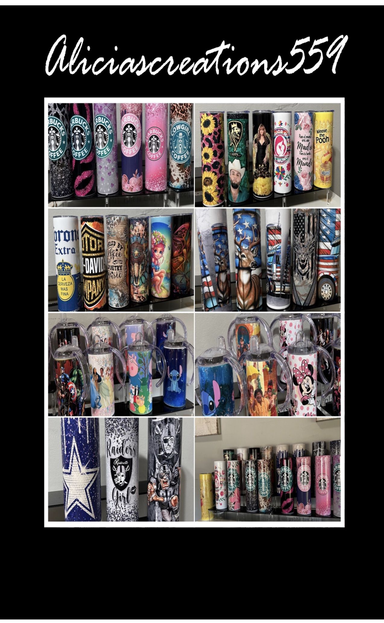20oz Tumblers/12 Oz Child’s Sippy Cups And Water Bottles