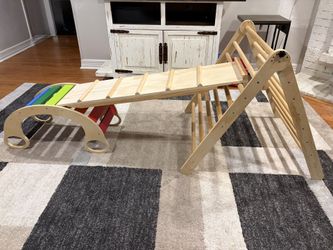 7-in-1 Montessori Foldable Pikler Triangle Climbing Set