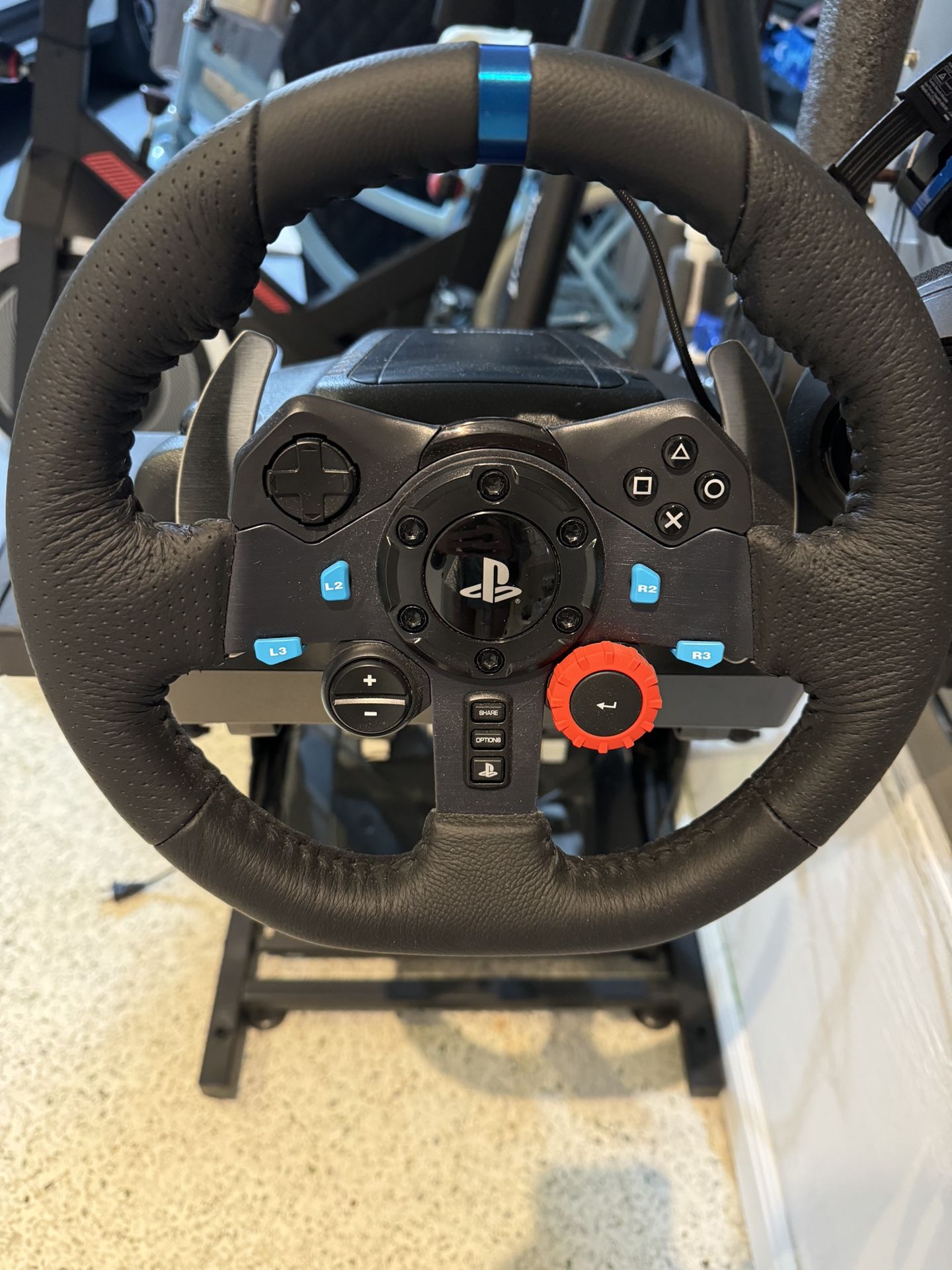 Logitech Racing Wheel And Pedals / Console