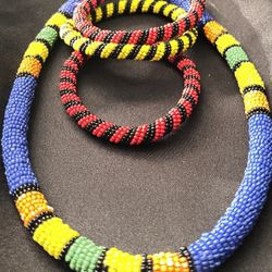 Hand Beaded Jewelry , Bought In Africa