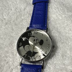 Mickey Watch- Dark Blue Band- New