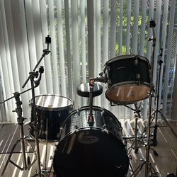 Sound Percussion Drum Set And Cymbal Stands 
