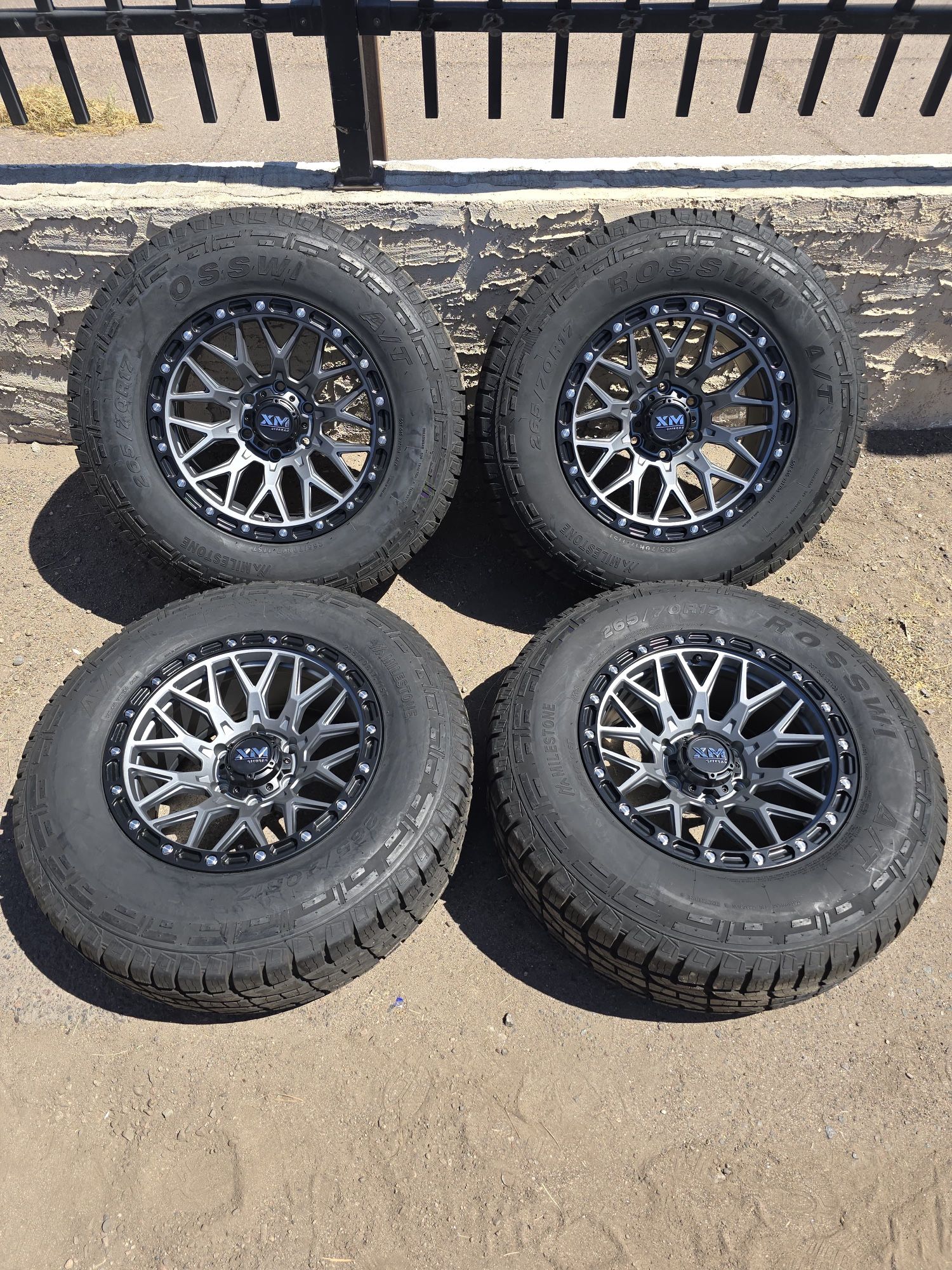 Wheels 6x139Tires. AT 265/70/17 Like New