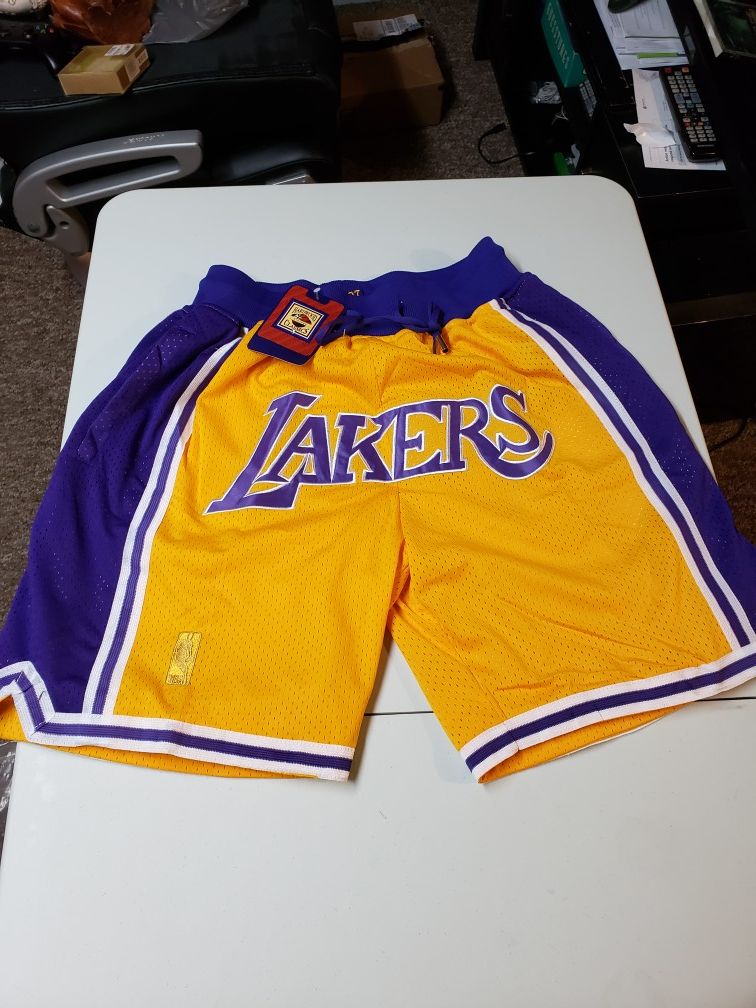 Just Don Los Angelos Lakers Basketball Shorts