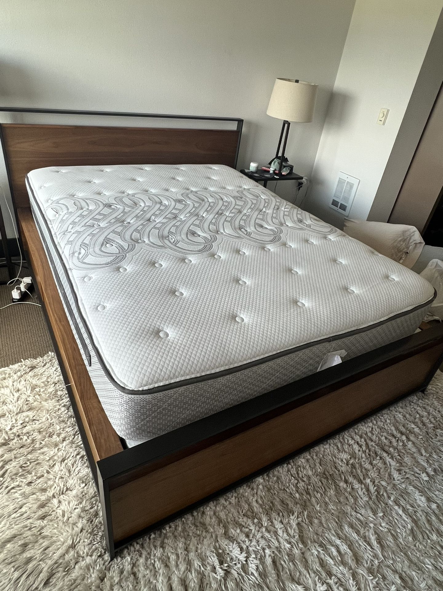 Crate & Barrel Queen Storage Bedframe