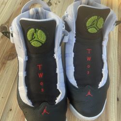 Jordan 6 Rings 322992- 008 Mens Shoes Black / White Size 10...