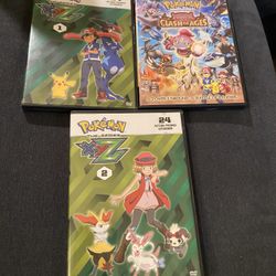 3 Pokemon DVD’s 