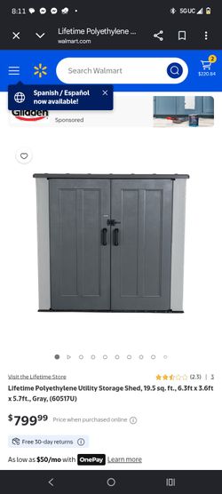 lifetime storage shed