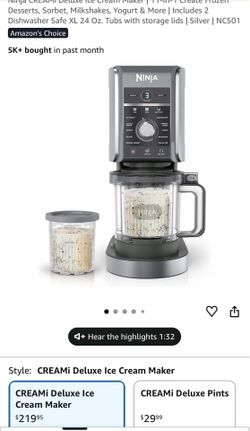 Ninja CREAMi Deluxe Ice Cream Maker | 11-in-1