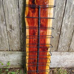 DIY Wall Mounted Metal Wine Rack