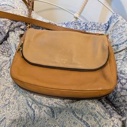 Used Fossil Tan Crossbody Leather Purse