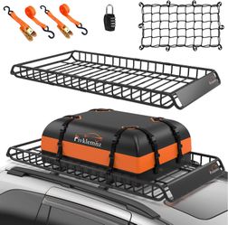 Roof Rack Cargo Carrier, Universal Roof Basket (77"x 36"x 5")  #1625C  G1