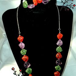 RPG, Necklace And Earrings Set