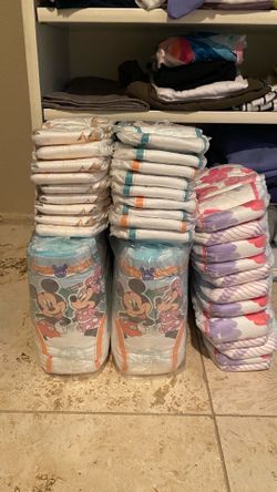 Diapers Size 5, Pull-ups Size 3-4 years old & Large