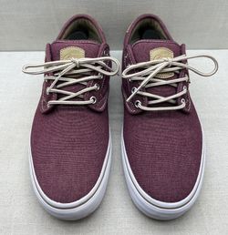 Vans Mens Shoes Sz 10 Chima Ferguson Maroon Denim VN-0ARDM7 Skateboard Surf