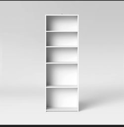 White shelf bookcase