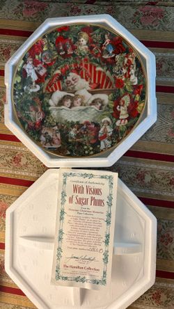 Hamilton Collection "With Visions of Sugar Plums" Collector Plate