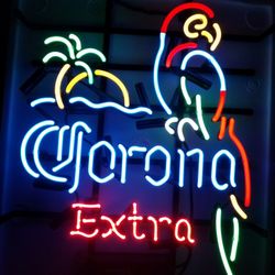 Corona extra parrot neon sign