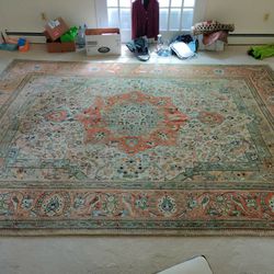 8'10" by 12 Ft Feet 2 Inches Persian Rug Hand Knotted