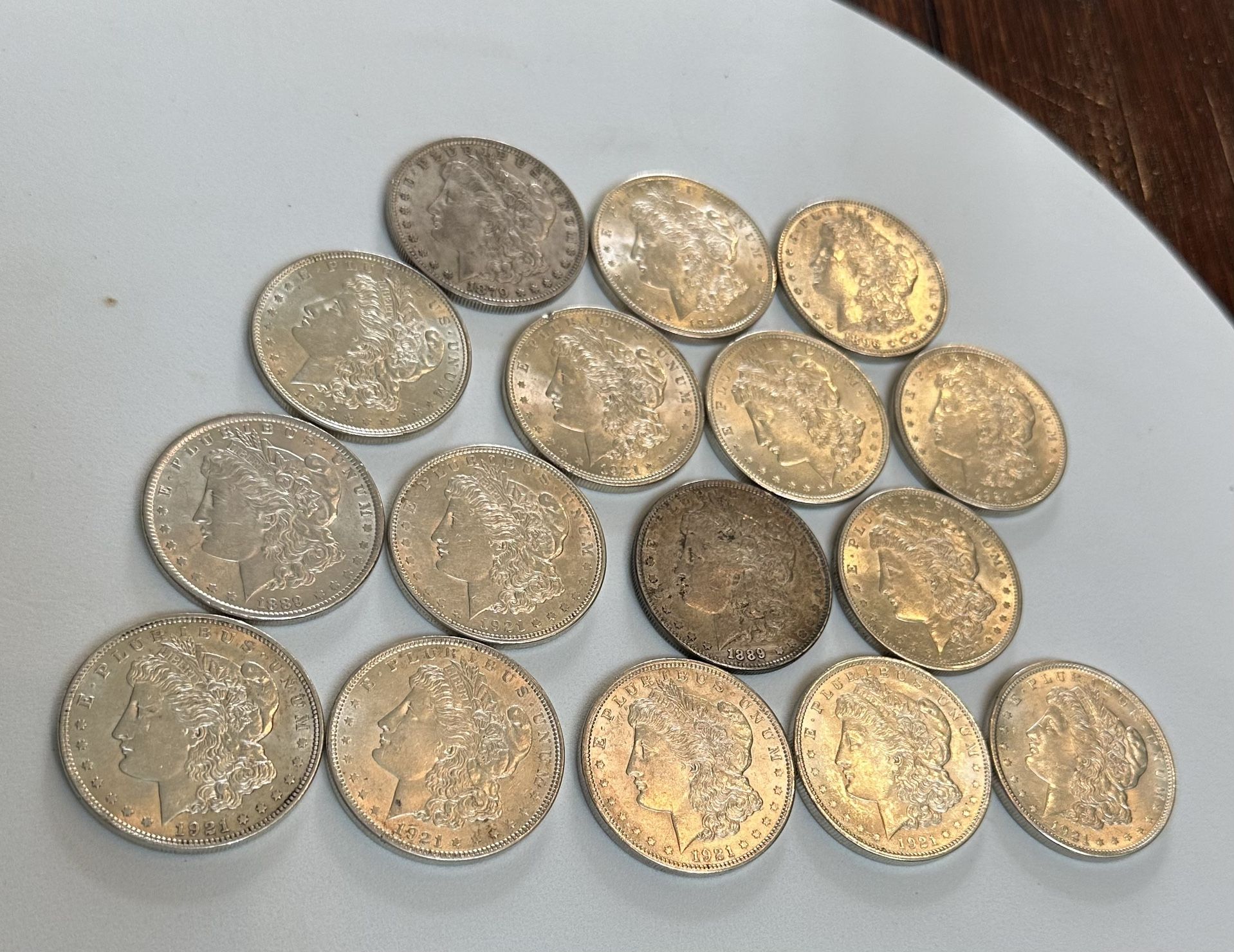 Lot Of 16 Morgan’s Silver Dollar Coin