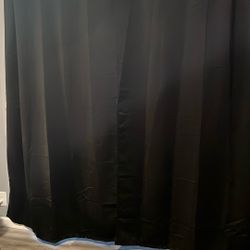 Black Blackout Drapes. 80”x 52” 2 Sets