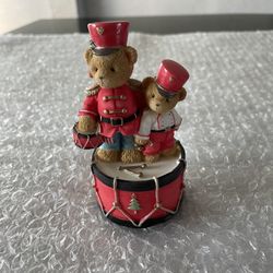 Cherished Teddies Marchin’ to the Beat of Holiday fun figurine