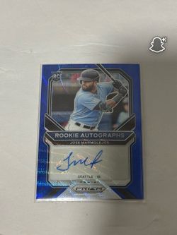 2021 Prizm Jose Marmolejos RC #RA-JM BLUE ROOKIE AUTOGRAPHS /149 Mariners Auto