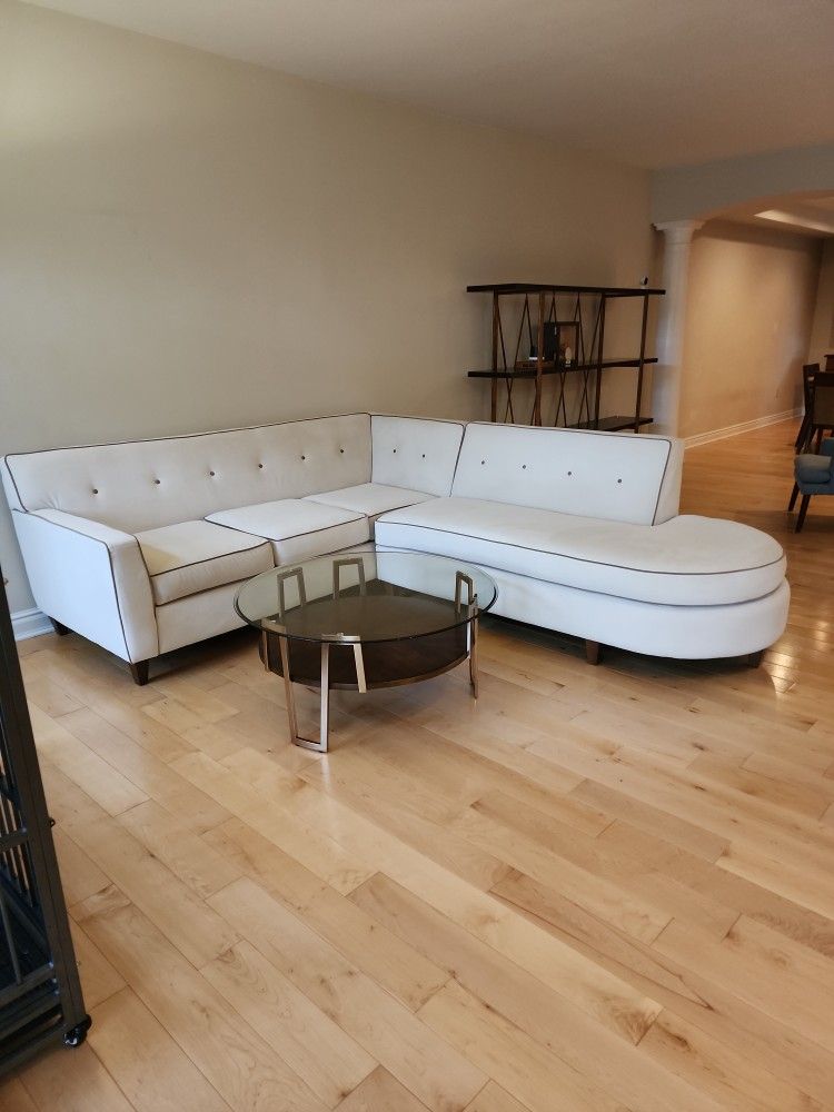 White Sectional