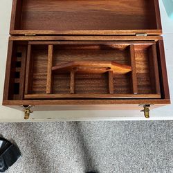 Handmade wood toolbox/craft box