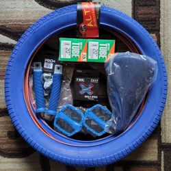 NEW Bicycle Bmx Parts Bundle 20" Blue