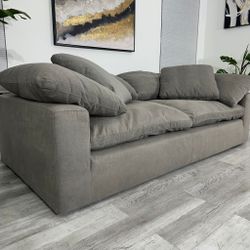 Nixon Gray Fabric Sofá Loveseat Cloud Couch FREE DELIVERY
