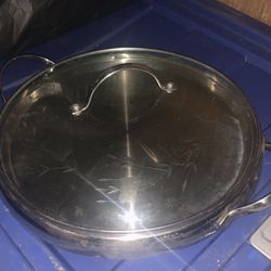 Princess House 12" 18/10 Stainless Steel Double Handled Tray 0921