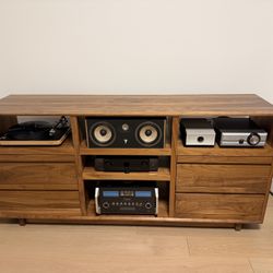Symbol Audio Aero 76.5'' LP Media Console - Walnut