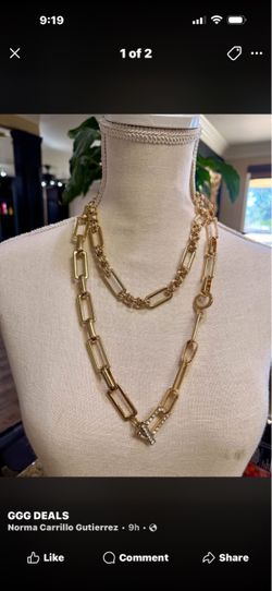 Gold-Tone Chunky Link Chain Necklace