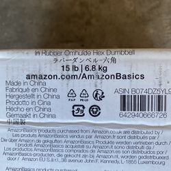 Amazon Basics 15lb Dumbbell 