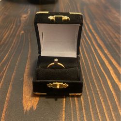 Real Gold Solitario Ring 