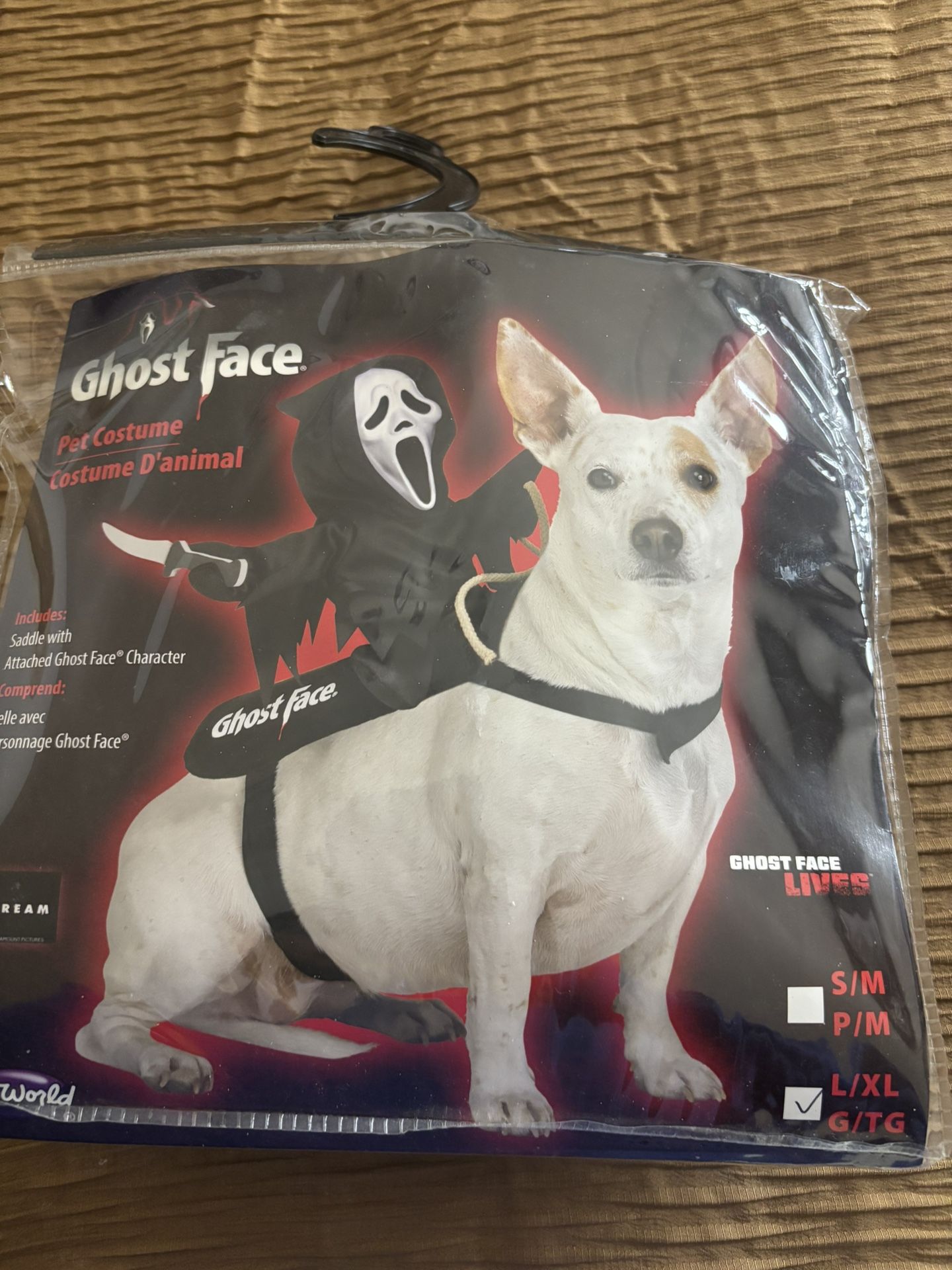 Ghost Face Dog Costume 