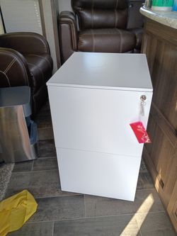 Metal file cabinet 18 inch deep 15.5 wide 27 tall