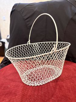 Never Use White Oval Basket