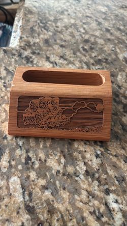 Laser Engraved Business Card Holder