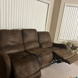 Recliner - Faux Leather From Living Spaces 
