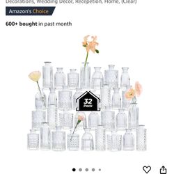 Flower Vases 32 Pieces 
