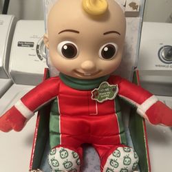 Brand, New Jj Cocomelon, Stuffed Animal, Talking, Plush Doll Christmas Winter Edition New Inbox