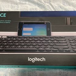 Logitech K780 Multi-Device Wireless Keyboard for Computer, Phone and Tablet – FLOW Cross-Computer Control Compatible – Speckles
