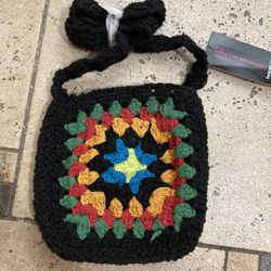 NWT Ladies Crochet Crossbody Bag