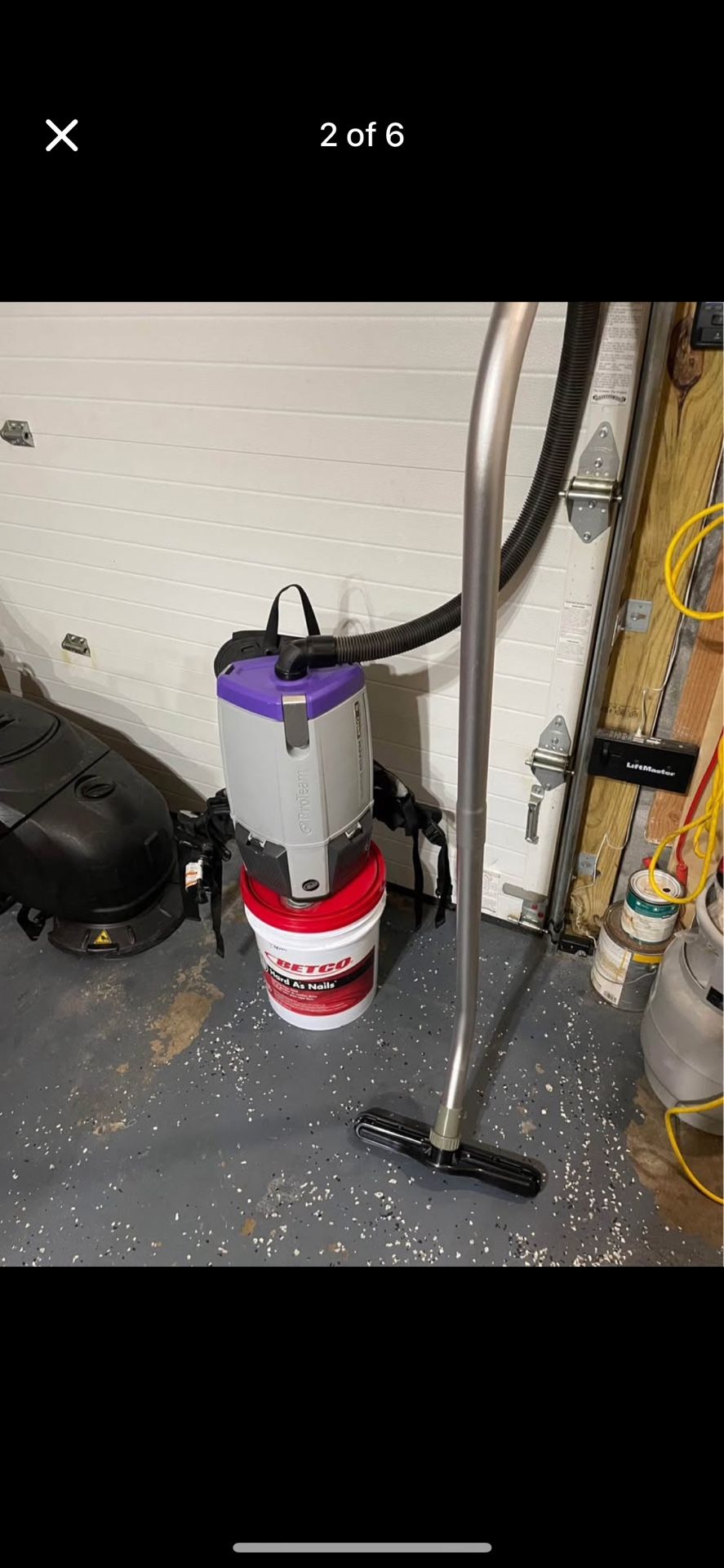 Proteam vacuum commercial back pack